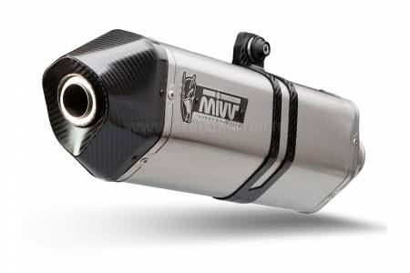 B.008.LRX Mivv Exhaust Muffler Speed Edge Stainless Steel for Bmw F 800 R 2009 > 2020