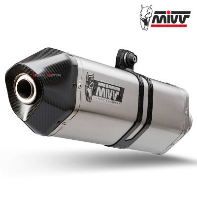 B.008.LRX Mivv Exhaust Muffler Speed Edge Inox kat for BMW F 800 R GT 2009 > 2020