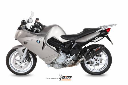 B.023.LEC Mivv Exhaust Muffler Oval Carbon with Carbon Cap for Bmw F 800 S St 2006 > 2012
