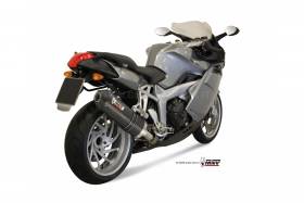 Mivv Exhaust Muffler Oval Carbon with Carbon Cap Bmw K 1200 R S Gt 2005 > 2008
