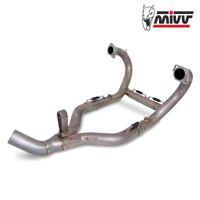 B.012.C1 Mivv No Kat Link Pipe Downpipe Stainless Steel for BMW R 1200 GS ADVENTURE 2010 > 2012
