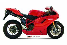 Scarichi MIVV Suono Nero Acciaio inox Sotto sella per Ducati 1098 2007 > 2011