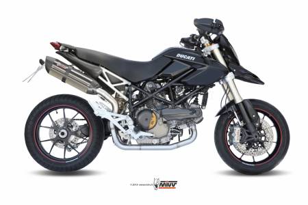 D.022.L7 Pot D Echappament MIVV Suono Inox pour Ducati Hypermotard 1100 2007 > 2009