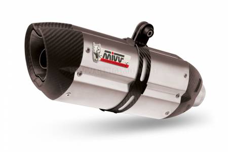 D.022.L7 Mivv Exhaust Muffler Suono Steel for Ducati Hypermotard 1100 Evo 2010 > 2012