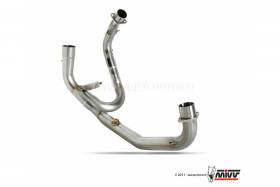Mivv No Kat Link Pipe Downpipe Steel for Ducati Hypermotard 796 2010 > 2012