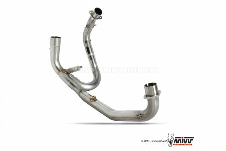 D.026.C1 Mivv No Kat Link Pipe Downpipe Steel for Ducati Hypermotard 796 2010 > 2012