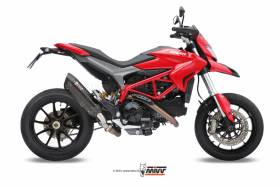 Pot D Echappament MIVV Suono Noir Inox pour Ducati Hypermotard 821 2013 > 2015