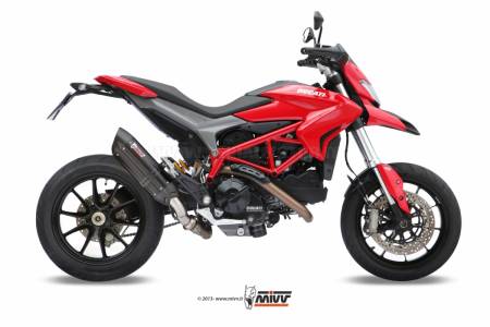 D.029.L9 Terminale Scarico MIVV Suono Nero inox per Ducati Hypermotard 821 2013 > 2015
