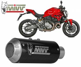 Auspuff exhaust MIVV MK3 Carbon fur DUCATI MONSTER 1200 2017 > 2021