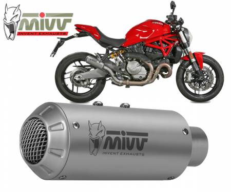 D.041.SM3X Mivv Exhaust Muffler MK3 Inox for DUCATI MONSTER 1200 2017 > 2021