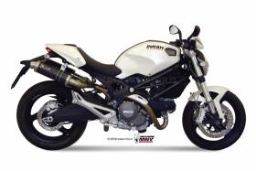 2 Tubos De Escape Silenciador MIVV GP Carbono Ducati Monster 696 2008 > 2014