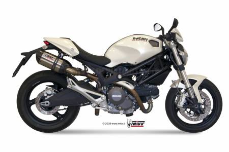 D.023.L7 2 Pot D'Echappament MIVV Suono Inox pour Ducati Monster 696 2008 > 2014