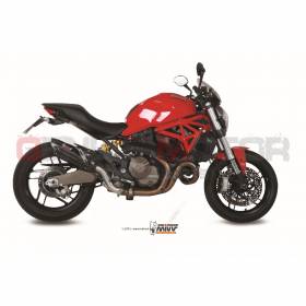 Terminale Scarico MIVV Suono Nero Acciaio inox Ducati Monster 821 2014 > 2017