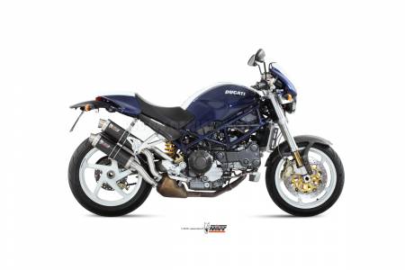 D.011.L2S 2 Escape Silenciador Kat MIVV GP Carbono para Ducati Monster S4R 2003 > 2005
