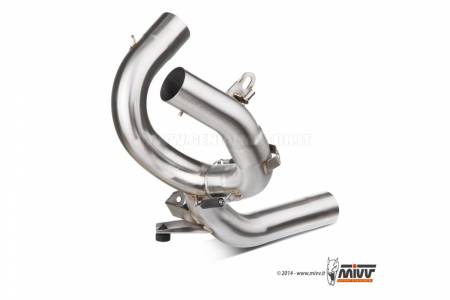 D.027.C3 Mivv No Kat Link Pipe Downpipe Steel for Ducati Multistrada 1200 2010 > 2014