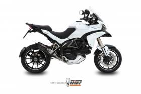 Scarico MIVV Suono Nero Acciaio inox per Ducati Multistrada 1200 2010 > 2014