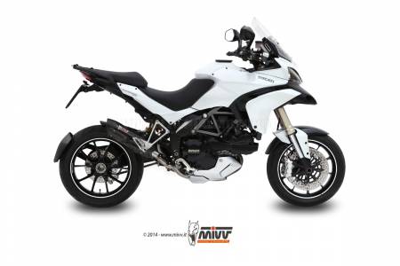 D.027.L9 Pot D Echappament MIVV Suono Noir Inox pour Ducati Multistrada 1200 2010 > 2014
