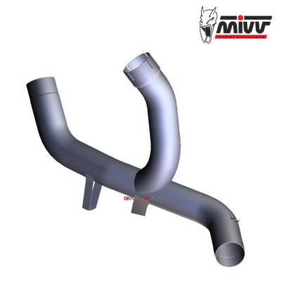 D.037.C2 Mivv No Kat Link Pipe Downpipe Steel for DUCATI MULTISTRADA 950 2017 > 2022
