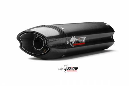 UH.037.L9 Mivv Exhaust Muffler Suono Black Underseat for Honda Cbr 600 Rr 2007 > 2012