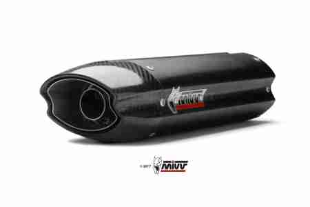 UH.037.L9 Mivv Exhaust Muffler Suono Black Underseat for Honda Cbr 600 Rr 2013 > 2016