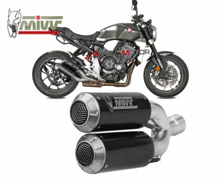 H.069.LM3C Mivv Approved Exhaust Mufflers MK3 Carbon for HONDA CB 1000 R 2018 > 2023