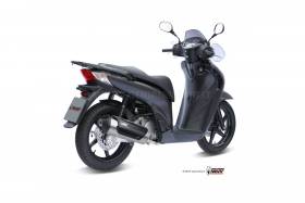 Komplette Auspuffanlage MIVV Urban Edelstahl fur Honda Sh 125 2002 > 2012