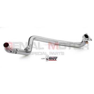 H.066.C1 Mivv No Kat Link Pipe Downpipe Stainless Steel for Honda X-Adv 750 2017 > 2024