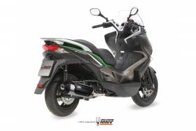 Komplette Auspuffanlage MIVV Urban Edelstahl fur Kawasaki J300 2014 > 2016