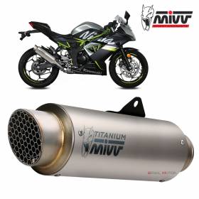 Mivv Exhaust Muffler GP PRO Titanium kat for KAWASAKI NINJA 125 2019 > 2024