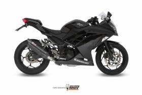 Mivv Complete Exhaust Suono Black Steel for Kawasaki Ninja 300 2013 > 2016