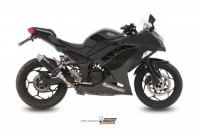 Pot D Echappament MIVV GP Noir Inox pour Kawasaki Ninja 300 2013 > 2016