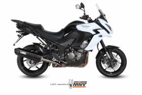 Auspuff exhaust MIVV Speed Edge Schwarz stahl Kawasaki Versys 1000 2015 > 2018