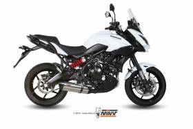 Komplette Auspuffanlage MIVV Suono Edelstahl fur Kawasaki Versys 650 2015 > 2020