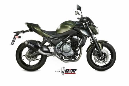 K.044.L2P Pot D Echappament Complet MIVV GP PRO Carbone Haute Kawasaki Z650 2017 > 2024