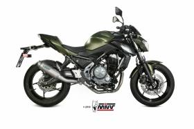 Komplette Auspuffanlage MIVV GP PRO Titan Hoch fur Kawasaki Z650 2017 > 2024