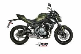 Komplette Auspuffanlage MIVV Delta Race Edelstahl fur Kawasaki Z650 2017 > 2024
