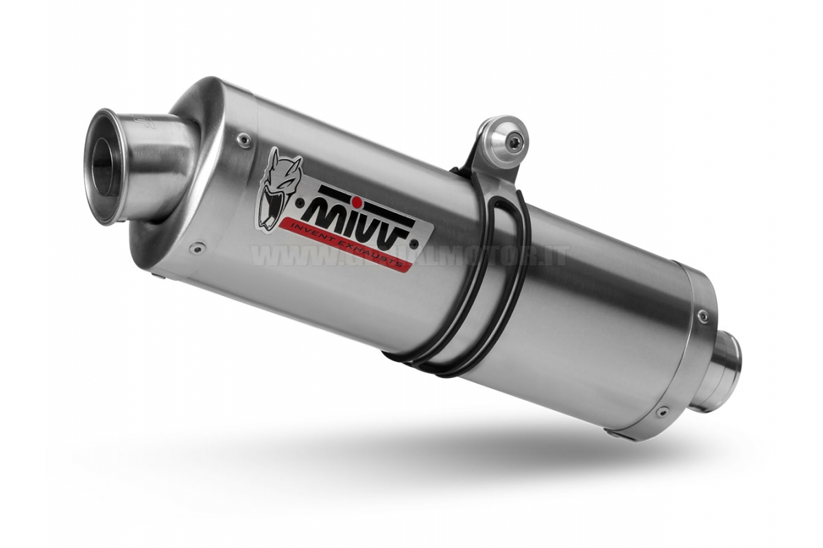 EＮN Mivv Exhaust Muffler Oval Stainless Steel High for Kawasaki Zx-10