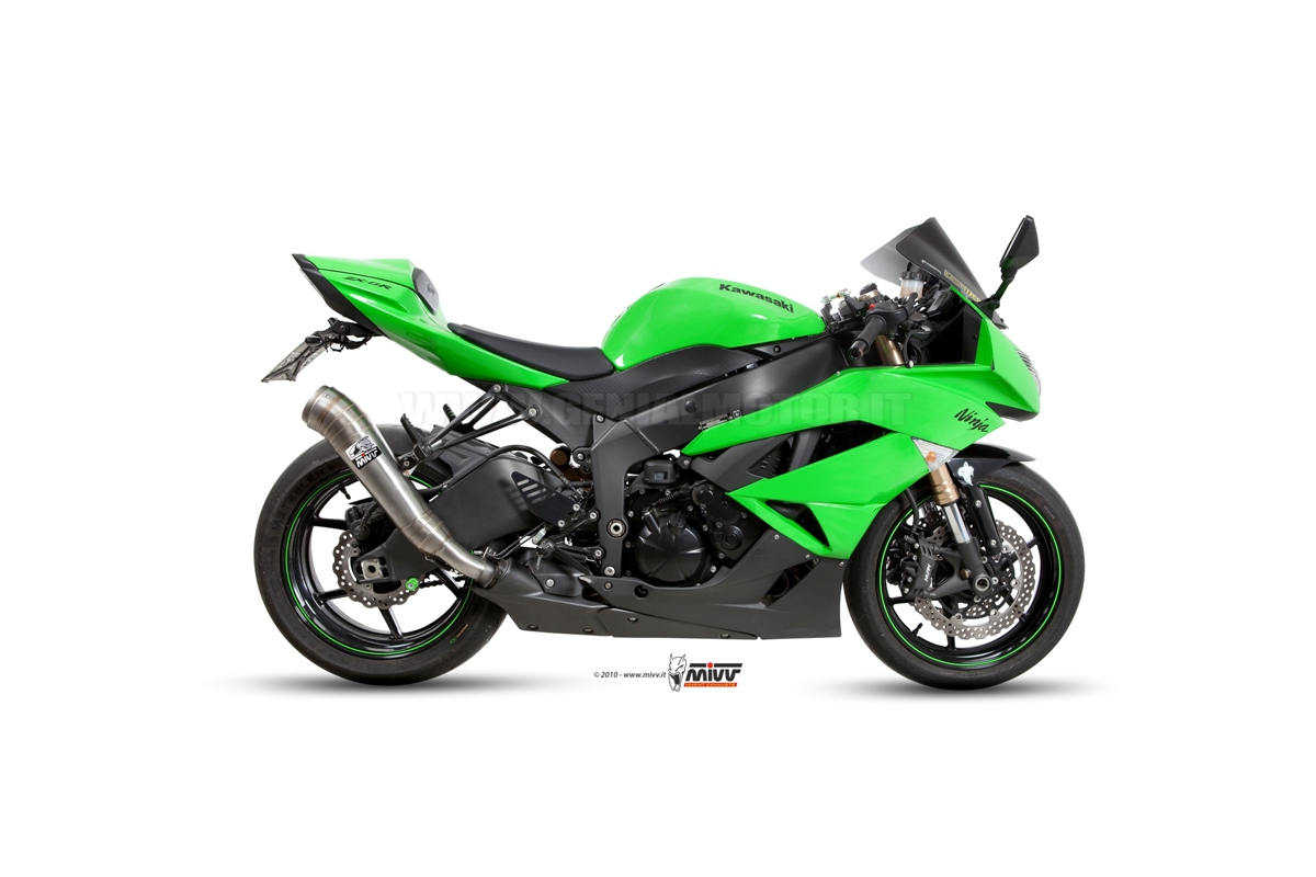 TAKE  Mivv Exhaust Muffler Ghibli Stainless Steel for Kawasaki Zx-6 R