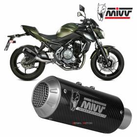 Mivv Complete Exhaust MK3 Carbon for KAWASAKI Z 650 2017 > 2024