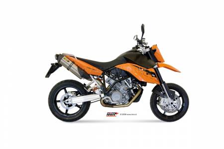 KT.005.L7 Mivv Exhaust Mufflers Suono Stainless Steel for Ktm 990 Supermoto R 2007 > 2013