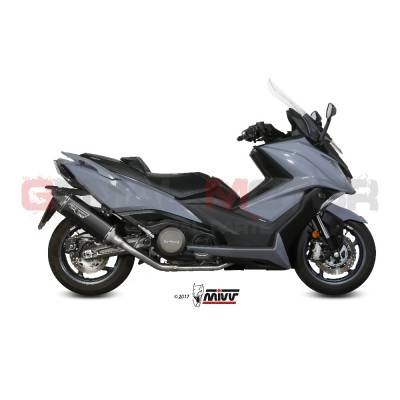 O.009.LRB Mivv Complete Exhaust Speed Edge Black Stainless Steel Kymco Ak 550 2017 > 2021