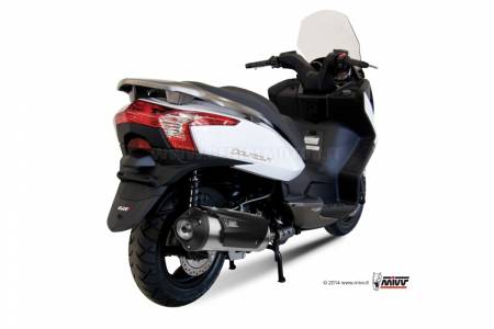 C.KY.0016.K Mivv Approved Complete Exhaust Urban Steel for Kymco Downtown 300 2009 > 2012