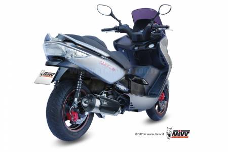 C.KY.0013.B Mivv Complete Exhaust Urban Stainless Steel for Kymco Xciting 300 2007 > 2014