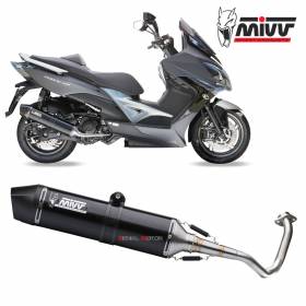 Mivv Complete Exhaust Stronger Black Inox black for KYMCO XCITING 400I 2013 > 2016