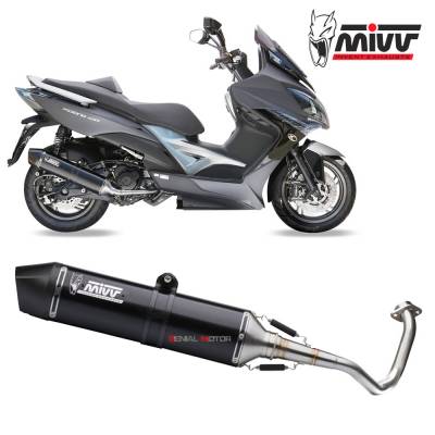 O.004.LBSC Mivv Complete Exhaust Stronger Black Inox black for KYMCO XCITING 400I 2013 > 2016