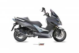 Mivv Complete Exhaust Stronger Black Steel for Kymco Xciting 400 2013 > 2016