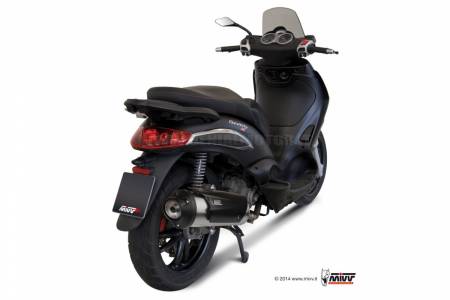 C.PG.0015.K Mivv Approved Complete Exhaust Urban Steel for Piaggio Beverly 250 2004 > 2007