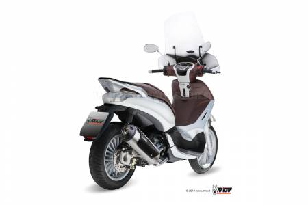C.PG.0013.B Mivv Complete Exhaust Urban Stainless Steel for Piaggio Beverly 300 2010 > 2013