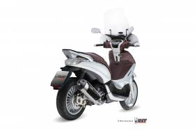 Mivv Approved Complete Exhaust Urban Steel for Piaggio Beverly 300 2010 > 2013