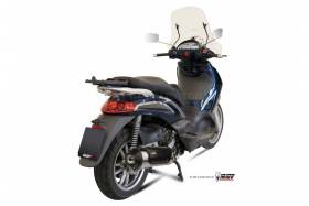 Mivv Approved Exhaust Muffler Urban Steel for Piaggio Beverly 500 2004 > 2006